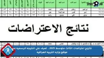 نتائج اعتراضات الثالث متوسط 2025.. تعرف على النتيجة الرسمية عبر موقع وزارة التربية العراقية